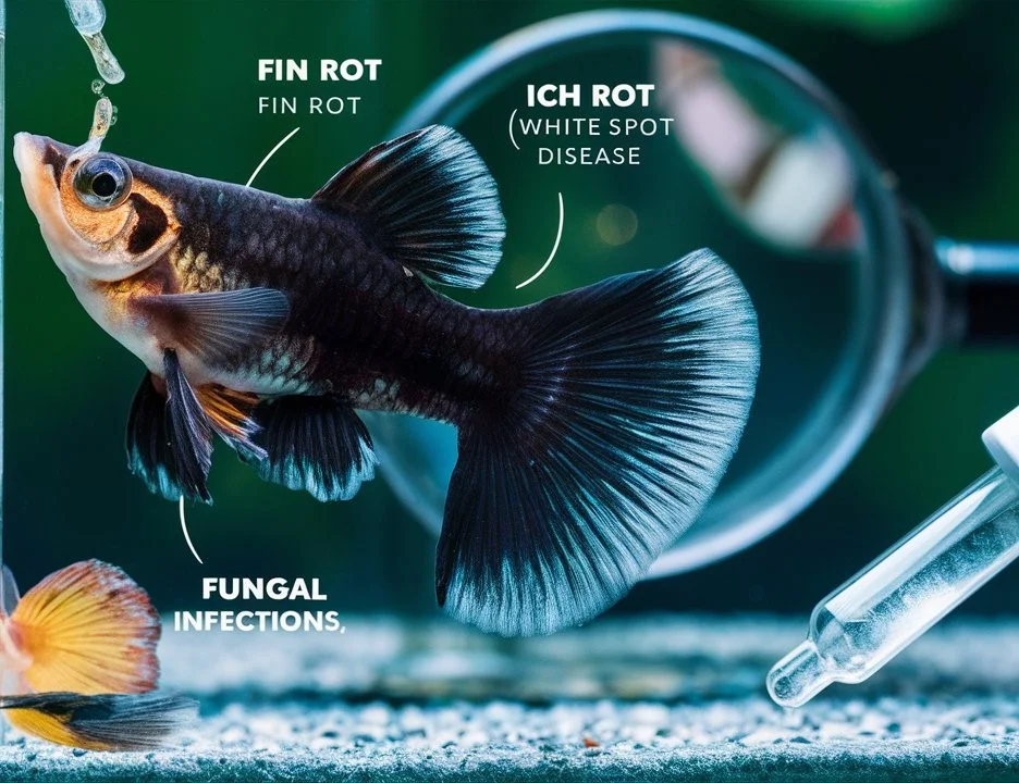 Common Health Issues and Treatment of Black Moscow Guppy