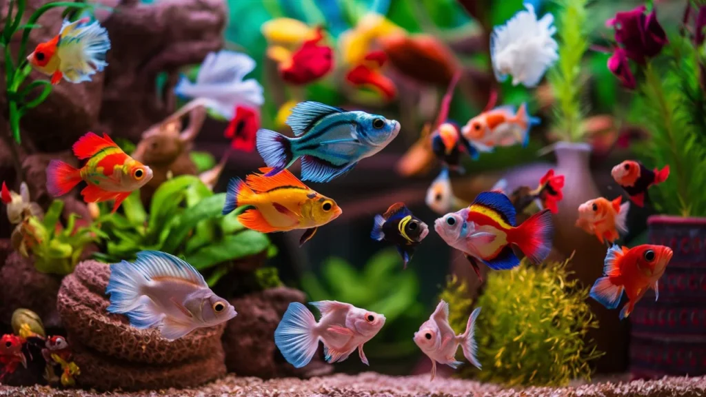 Can different types of guppies breed