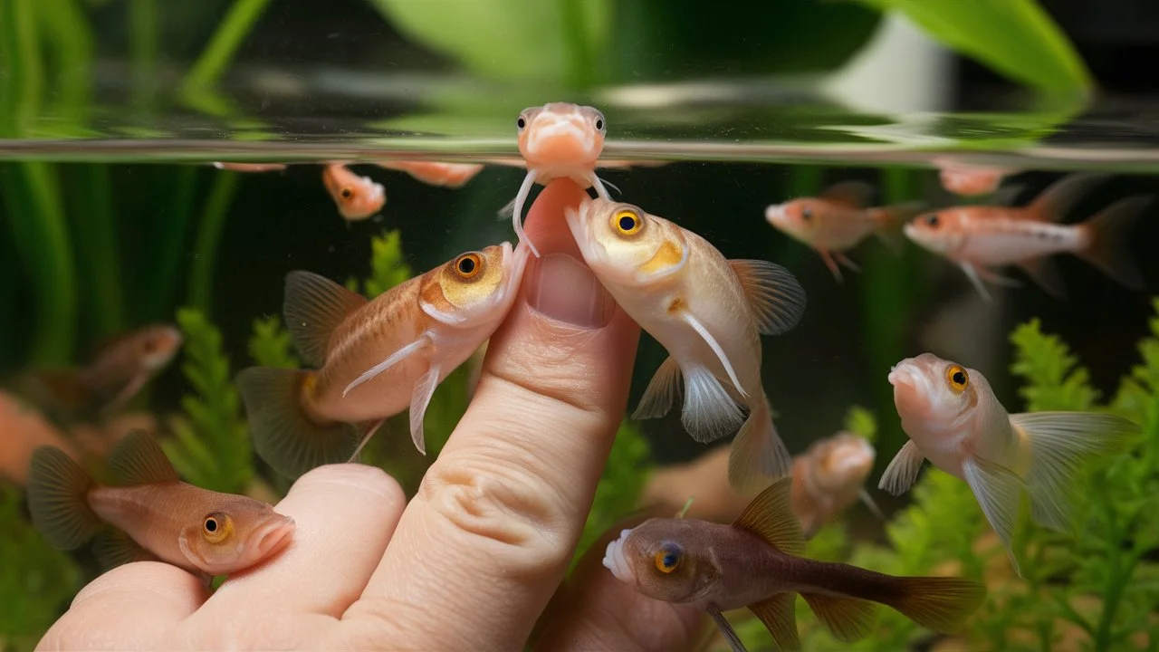  Guppies Nibble on Your Fingers