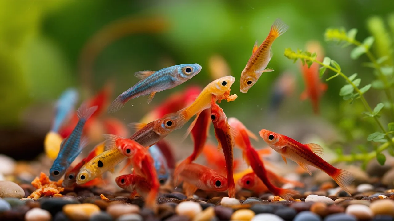  guppy fry feeding