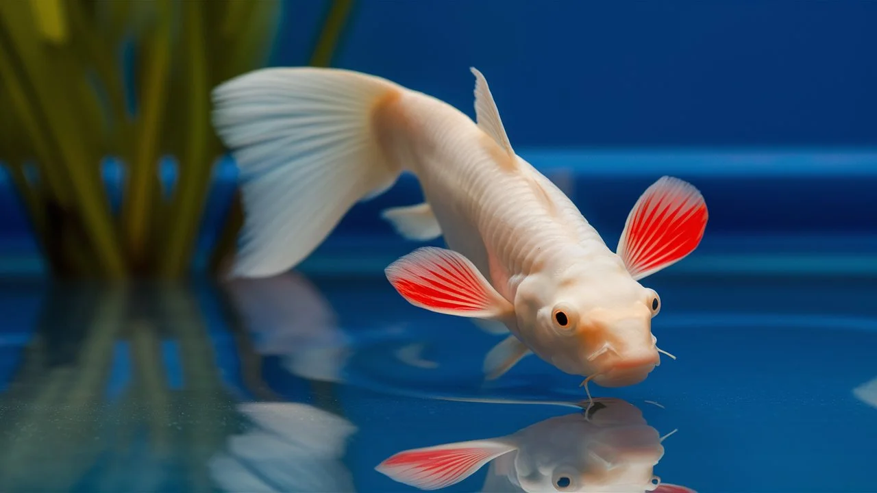 Albino koi guppy