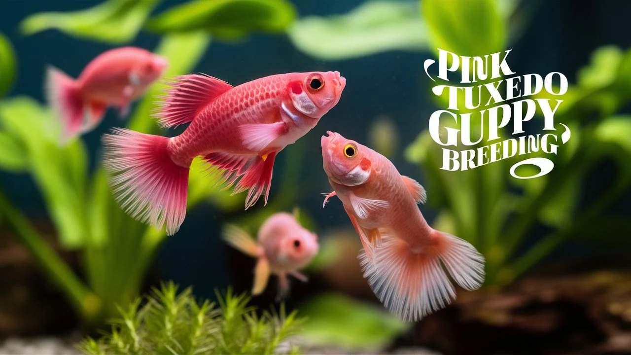  Pink Tuxedo Guppy fish breeding