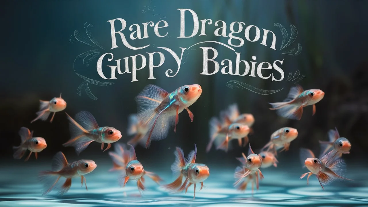  Rare Dragon Guppies  Babies