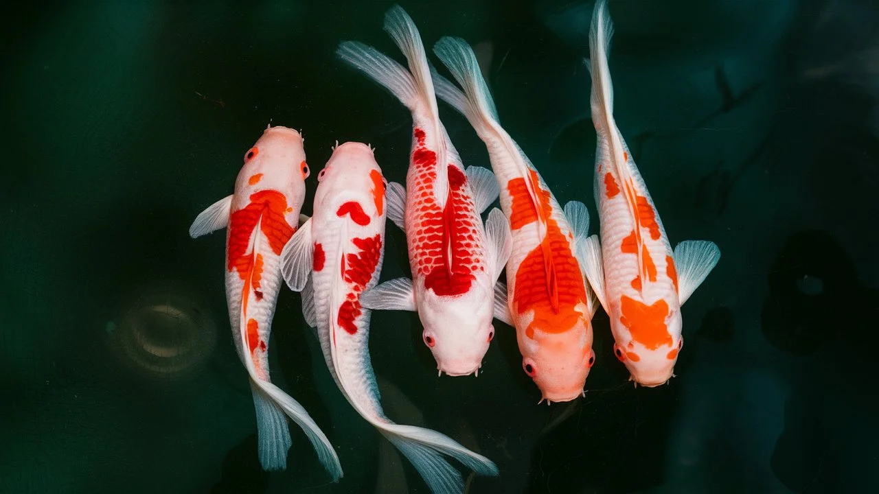 Albino Koi Guppies babies