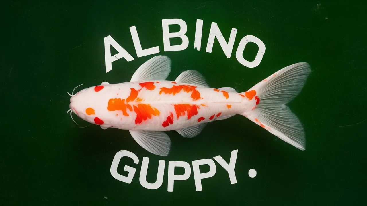 Albino koi guppy