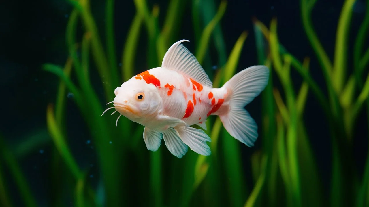 Albino koi guppy