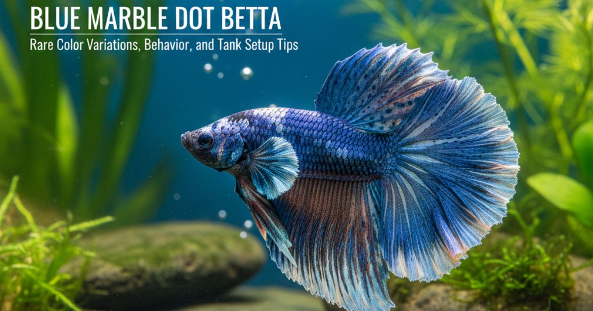 Blue Marble Dot Betta