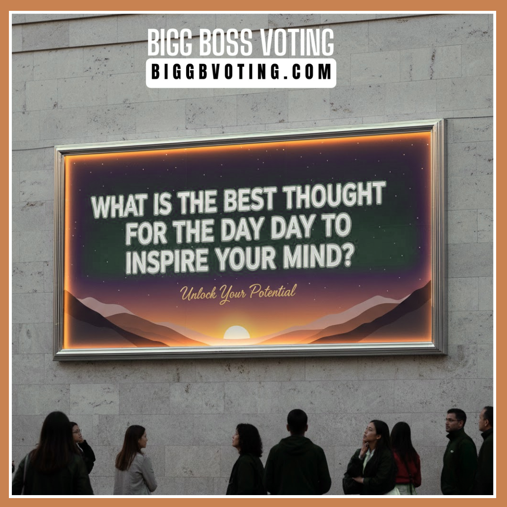 What Is the Best Thought for the Day to Inspire Your Mind