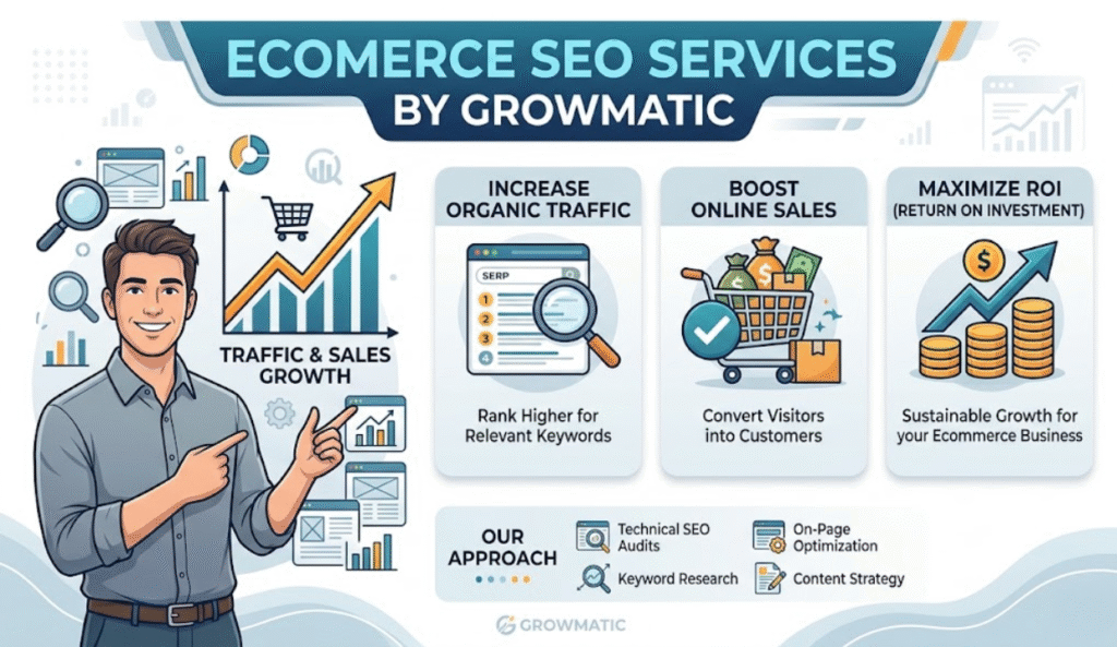 Ecommerce SEO Services Growmatic Doesit Boost Sales Fastnow