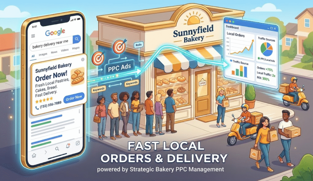 How can bakery ppc management increase local orders fast now