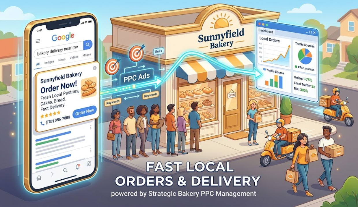 How can bakery ppc management increase local orders fast now