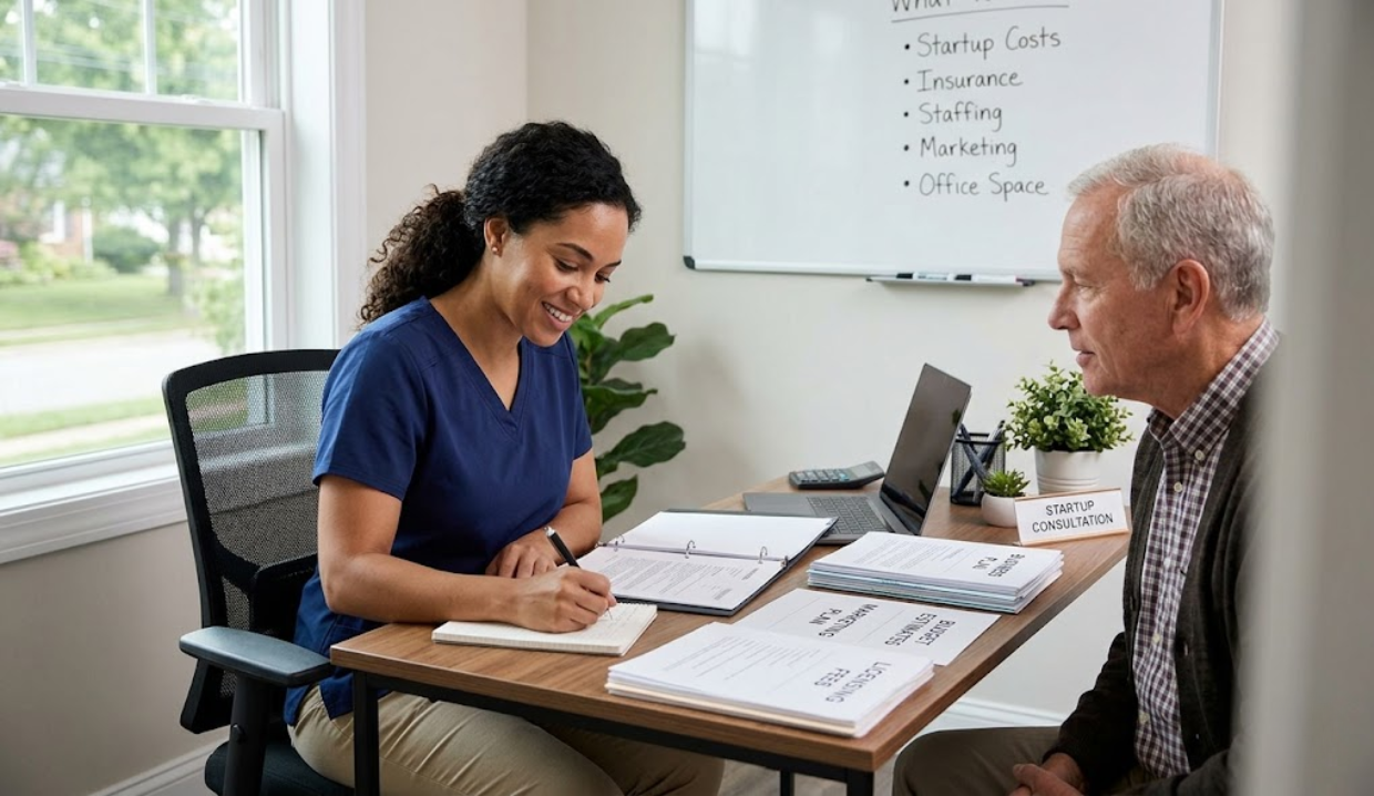 How much does it cost to start a caregiver business today plan