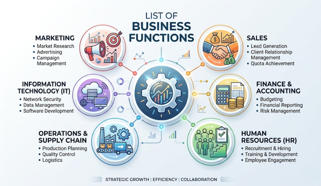 How to understand list business functions for better growths